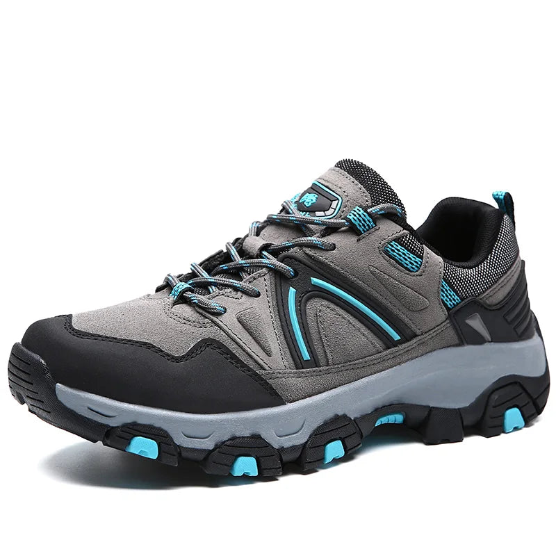 Comfortable Men's Hiking Walking Climbing Shoes Fashion Trend Microfiber Leather Autumn Spring Wholesale