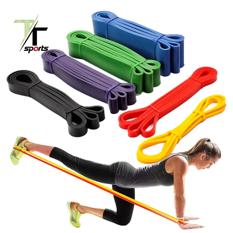 Gym Exercise Theraband Pull up Assistance Resistance Loop Bands Set 100% Natural Latex Fitness Resistance Bands