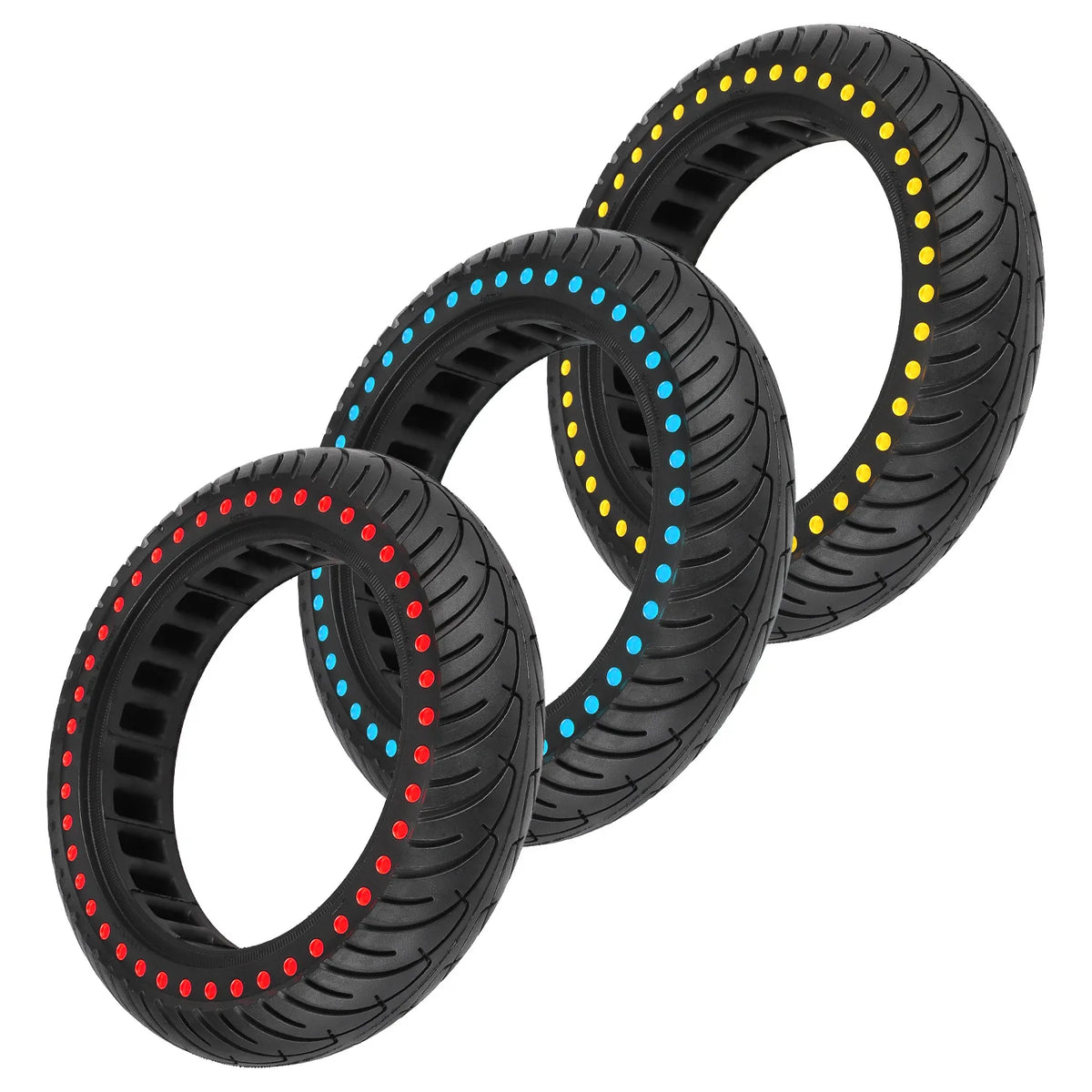 8.5x2 Tyre 8.5 Inch Solid Tire with Colored Dots for Xiaomi Electric Scooter Parts