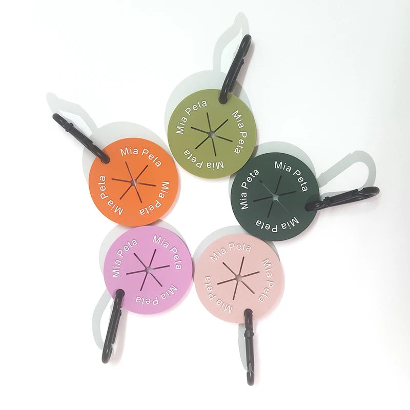 Silicone Dog Poop Bag Holder Hands Free Carrier Colorful Waste Bag Clip Leash Dispenser