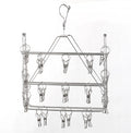 Hot Sale Multipurpose Clothes Hanger Stand and Folding Sock Hangers for Clothes Non-slip Cloth Hanger with 34pegs