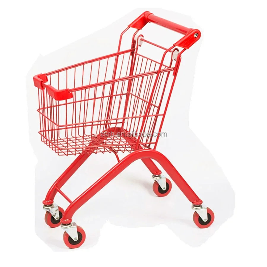 RH-SC03 480*325*680mm  22L  Children Supermarket Metal Cart Kids Shopping Trolley