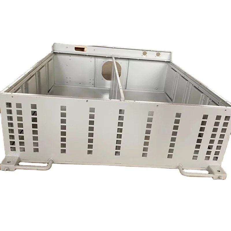White Powder Coated Sheet Metal Fabrication