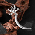 Vintage Nordic Vikings Lunar Phase Sword Hairpins Rune Odin Raven Punk Viking Animal Hair Stick for Women Men Amulet Jewelry