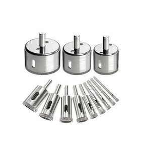 OEM ODM 10pcs/set Diamond Hole Saw Core Drill Bits for Glass Marble Ceramics Cutting Tools