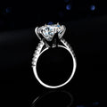 Factory Wholesale S925 Sterling Silver Classic Six Claw Ring 5Carat Moissanite Diamond Ring Women's Wedding Ring