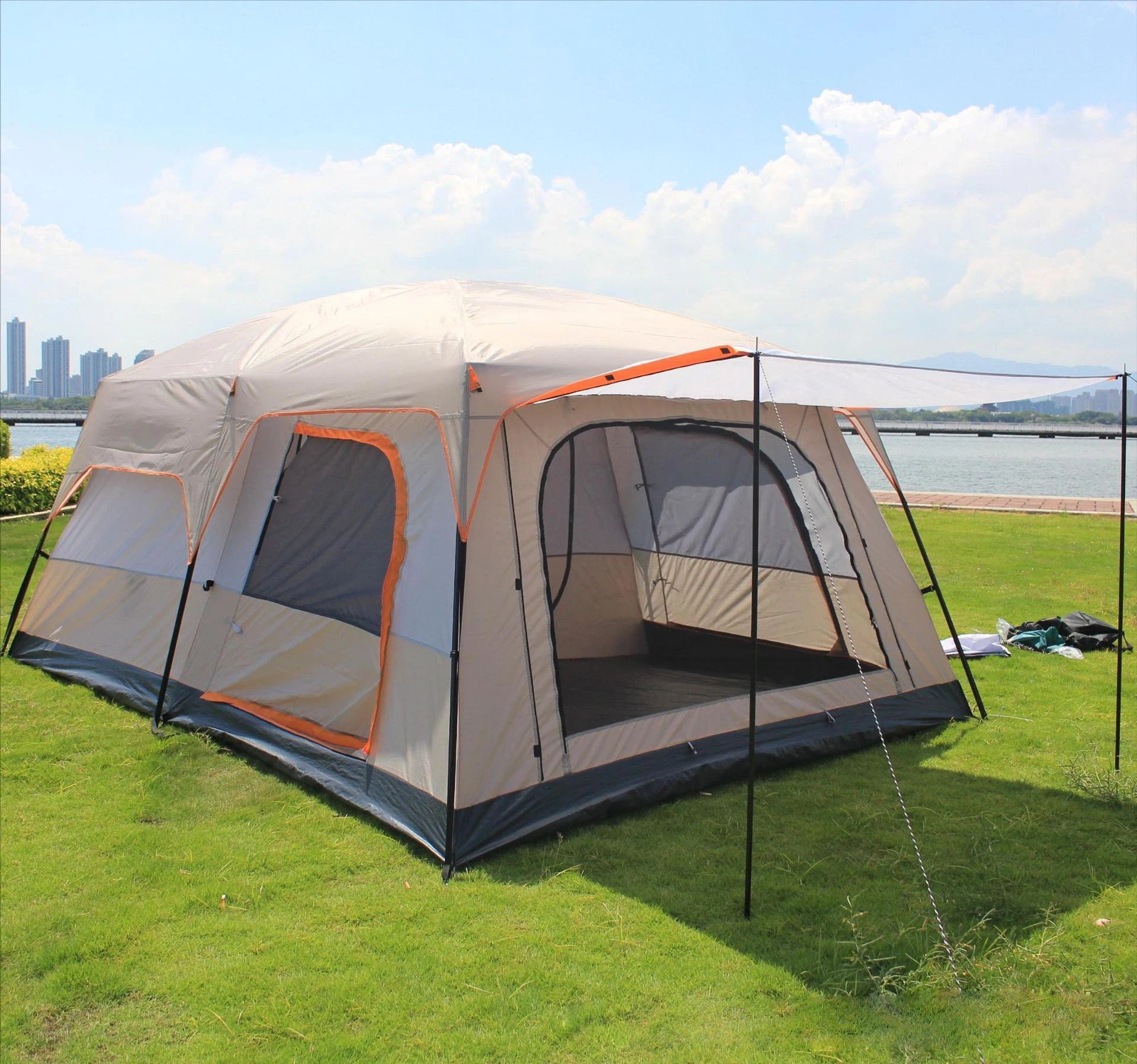 Waterproof 2 Bedrooms Big Size Travel Tent Outdoor Camping Tent for Family