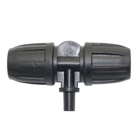 Lock Nut Hose Tee Joint 8mm to 6mm Hose Connector for Garden Irrigation System