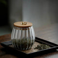 Household Cereals Glass Bottle Storage Tea Storage Tea Container Glass Seal Condiment Storage Container Tea Contain