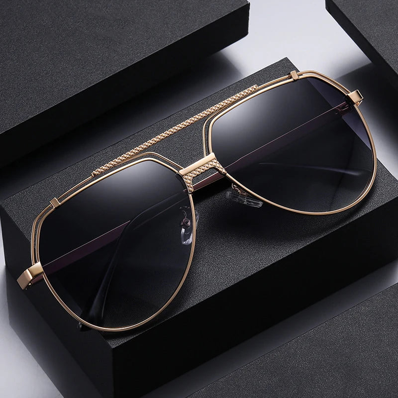 JS8554 Cool Men Pilot Sunglasses Women Metal Polarized Glasses Fashion Driving Outdoor Sunglasses 100% UV Protection