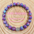 Natural Imperial Stone Moonstone Bracelet Elastic Rope Energy Yoga Healing Bracelet for Women