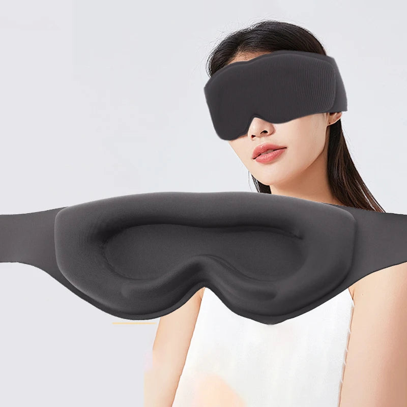 Zhenyuan Light Blocking Memory Foam Shading Custom Logo Eye Mask Lash Sleep Mask
