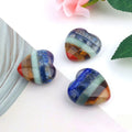 HZ Natural Seven Chakra Stones Travel Set Mixed Meditation Healing Crystal Tumbled 7 Chakra Stone Heart