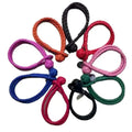 Custom Fashion Multicolor Handmade Weave Knot Genuine Leather Bracelet Logo Charm Bangle for Women Men Couple