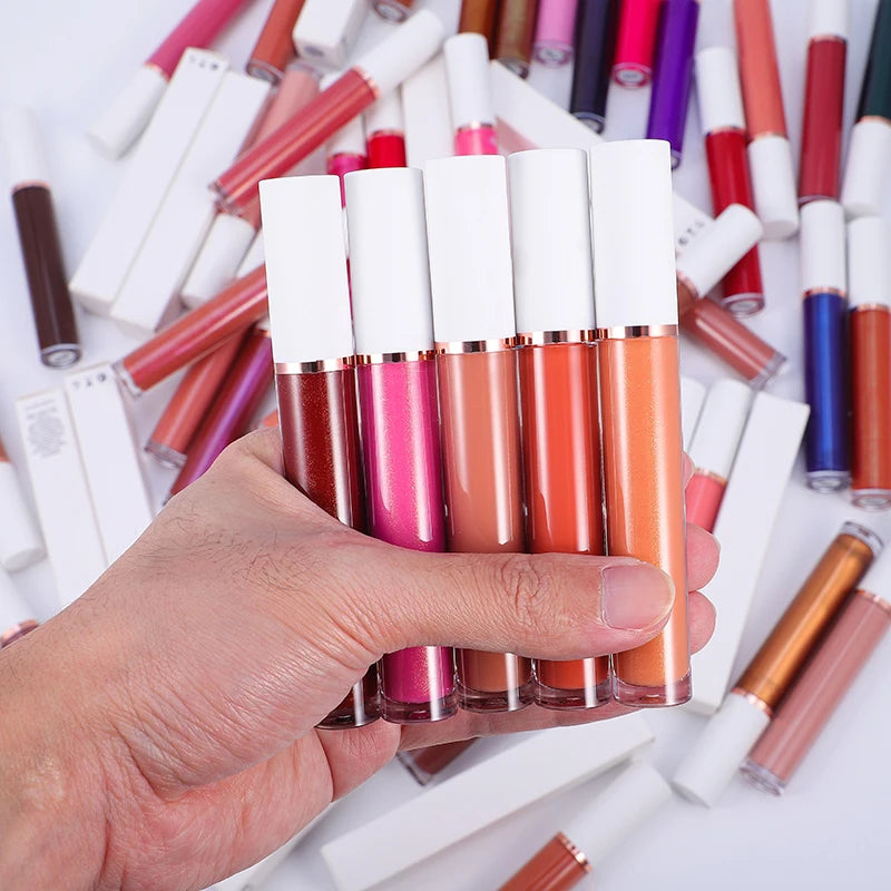 Lipgloss Vendors Private Label Custom Waterproof Lip Gloss 64 Colors Moisture Lipgloss