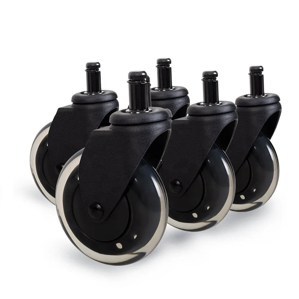 Modern Transparent Polyurethane Caster Replacement Wheels for All Floors for School Living Room & Hotel