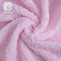 Shannon Minky Luxe Cuddle Sherpa Blush Fabric by the Yard Wholesale Cotton Sherpa Fleece Fabric