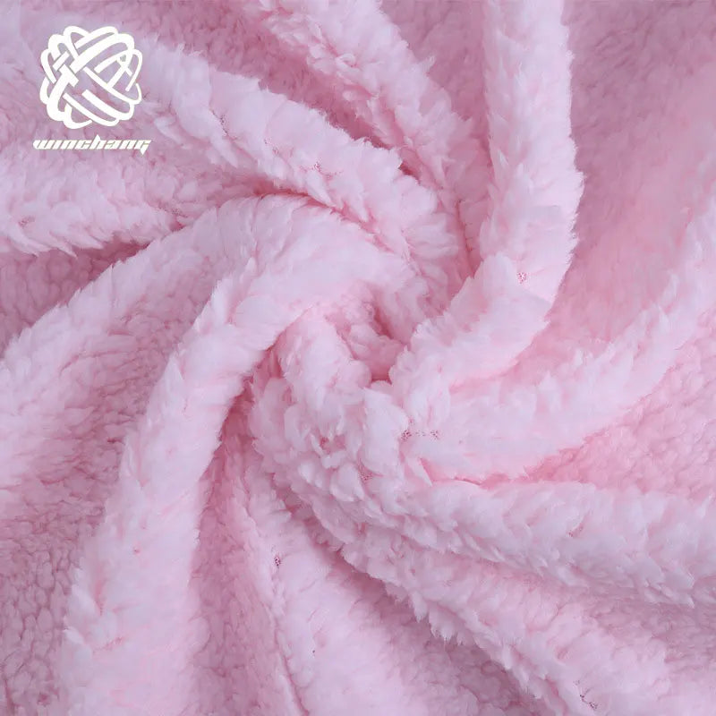 Shannon Minky Luxe Cuddle Sherpa Blush Fabric by the Yard Wholesale Cotton Sherpa Fleece Fabric