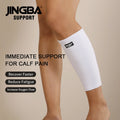 JINGBA Factory Price White Adjustable Breathable Shin Brace Calf Compression Sleeve Footless Compression Socks for Shin Splint