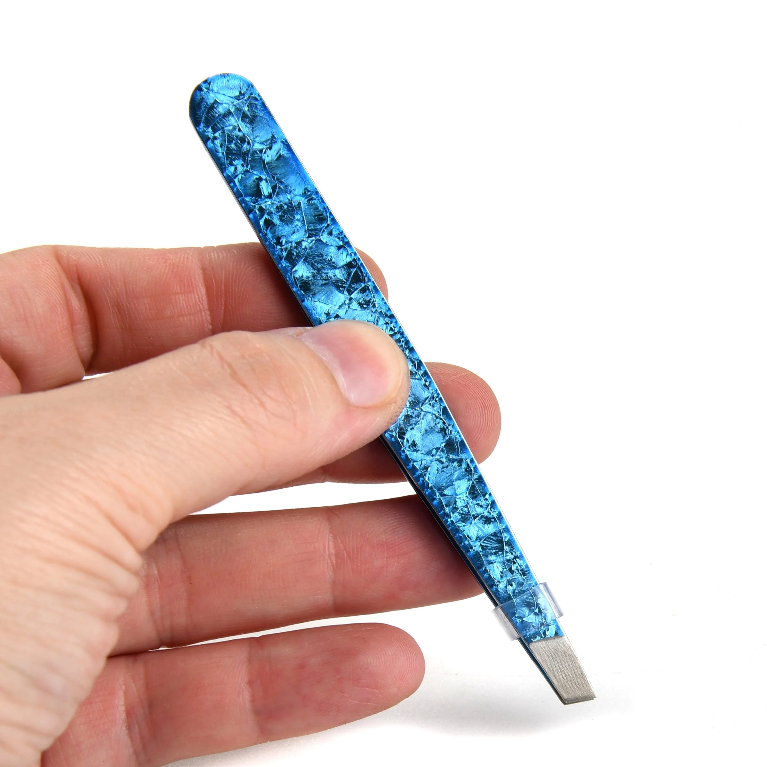 Wholesale  Stainless Steel Hair Remova Eyebrow Clip Set 96mm Eyelash Grafting Tweezers Beauty Tool Ice Flower