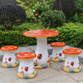 Support Customize Large Fiberglass Resin Mushroom Garden Furniture Statue for Sale