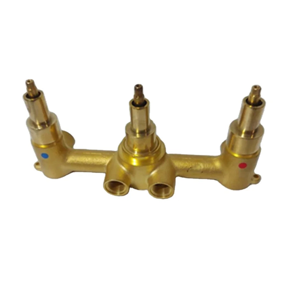 Original Brass Rough 3 Way Shower Mixer Valve