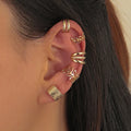 Fashion Gold Clip Earrings Design Wholesale ND2111171