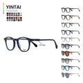China Shenzhen Factory Wholesale 2025 New Neutral High Quality Retro Color Thick Frame Acetate Men's Optical Glasses