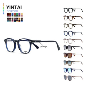 China Shenzhen Factory Wholesale 2025 New Neutral High Quality Retro Color Thick Frame Acetate Men's Optical Glasses