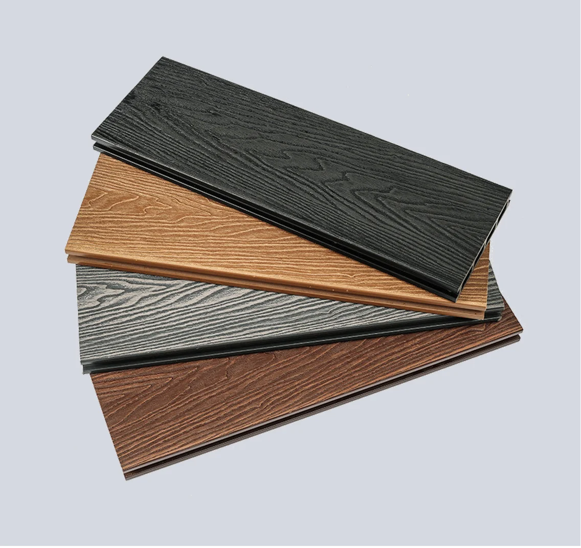 Modern Style Skin-Friendly Outdoor WPC Deck Boards Cheap Wood Plastic Composite Flooring with Smooth Design