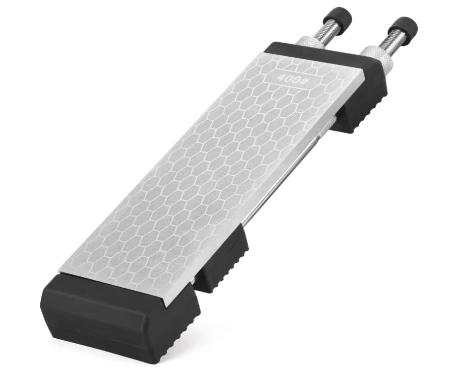 Diamond Sharpening Stone 2-Side Grit 400/1000 Diamond Plate Honing Stone 8-inch Hone Sharpener Plate