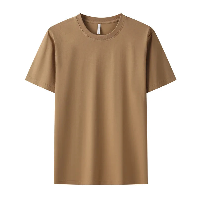 Wholesale Premium Men's Basic 100% Cotton Oversized T-Shirt Summer O-Neck Custom Digital Printed Logo Customised Summer T-Shirt