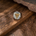 Stylish Man Jewelry Silver Ring Stainless Steel Triangle Gold God's Eye Man Ring Jewelry Wholesale