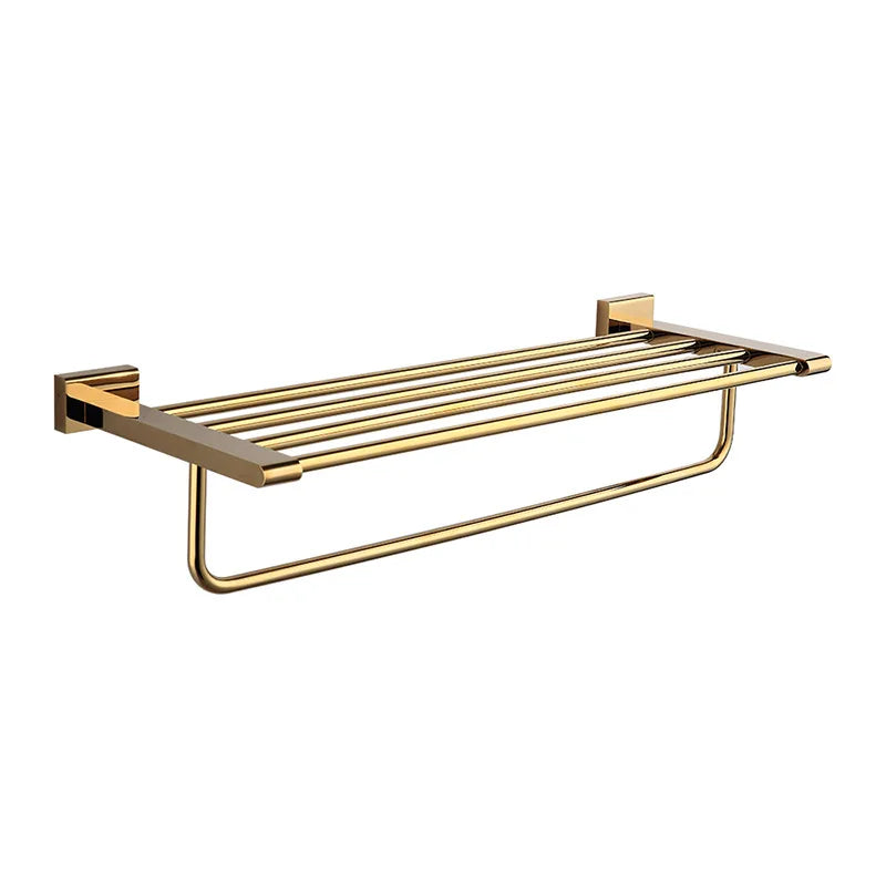 Wholesales Golden Bathroom Multi Function Stainless Steel Towel Storage Rack