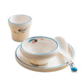 Wholesale White Chinese Style Lotus Pattern Elegant Melamine Bowl Cup Spoon Plate Tableware Set
