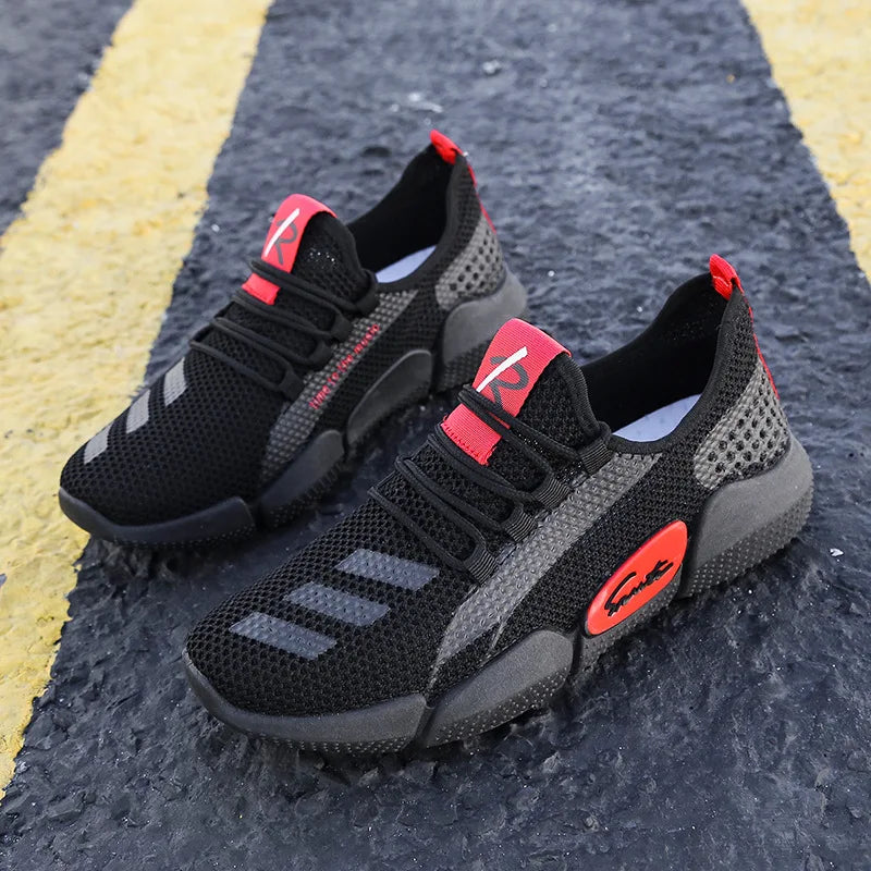 Cushion Light Weight Slip-On Mesh Upper Wear-Resisting Outsole Sport Mens Sneakers Basketball Shoes