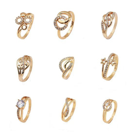 Only 5 USD to USA Joias Moissanite Aneis De Noivado De Ouro Anel De Zirconia Cubica Diamante Aneis De Ouro Para As Mulheres