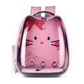 Classic Plastic Pet Carrier Backpack Print Pattern Small Dog Cat Shape Transparent Bubble Zipper Closure Portable for Traveling