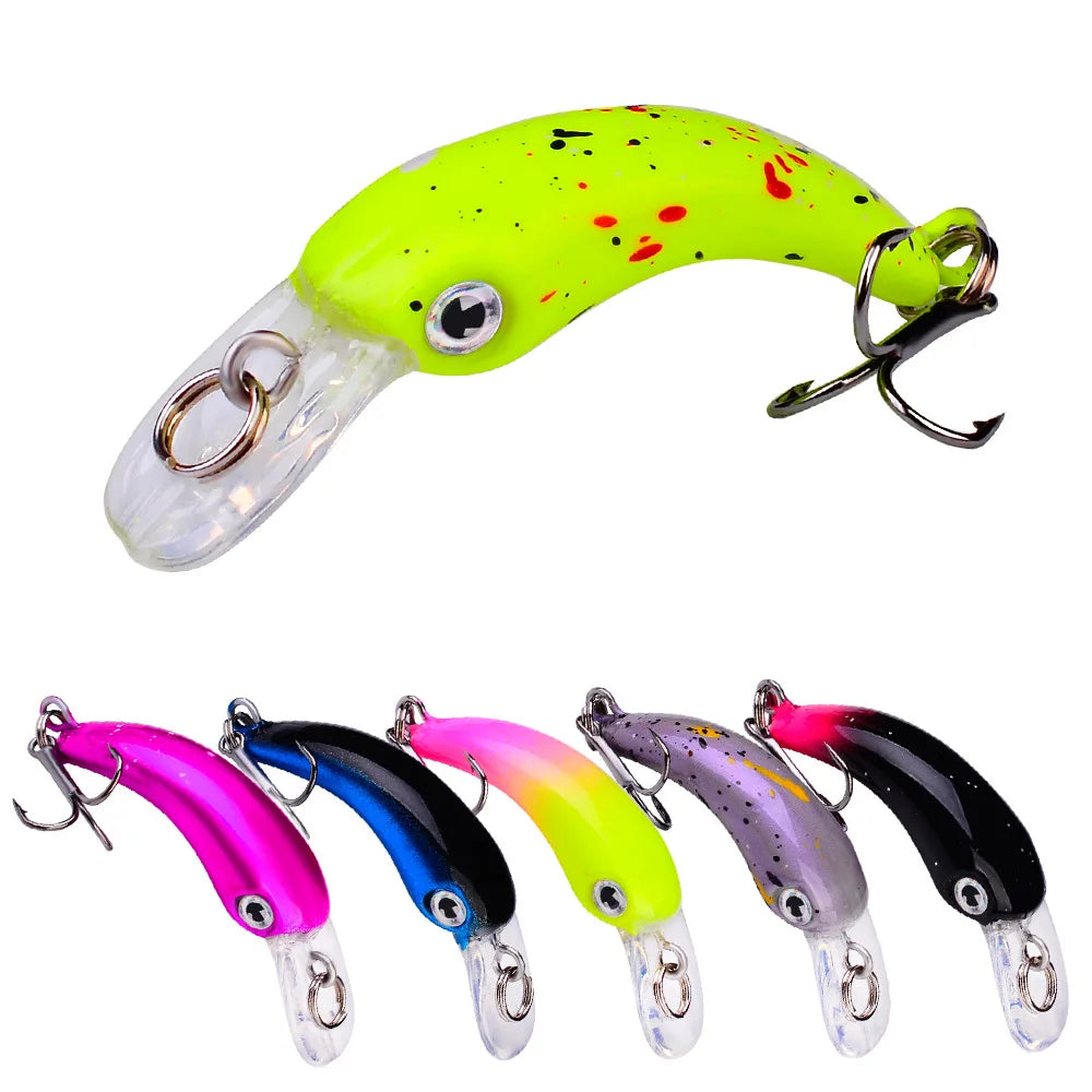 Mini Crankbait Minnow Crank 4cm 1.5g Hard Plastic Lure Small Fish Fishing Bait Jerkbait Lure