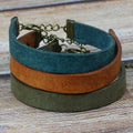 Adjustable Strap Personalized Custom Logo Men Women Plain Wrap Vintage Leather Bracelets for Engraving