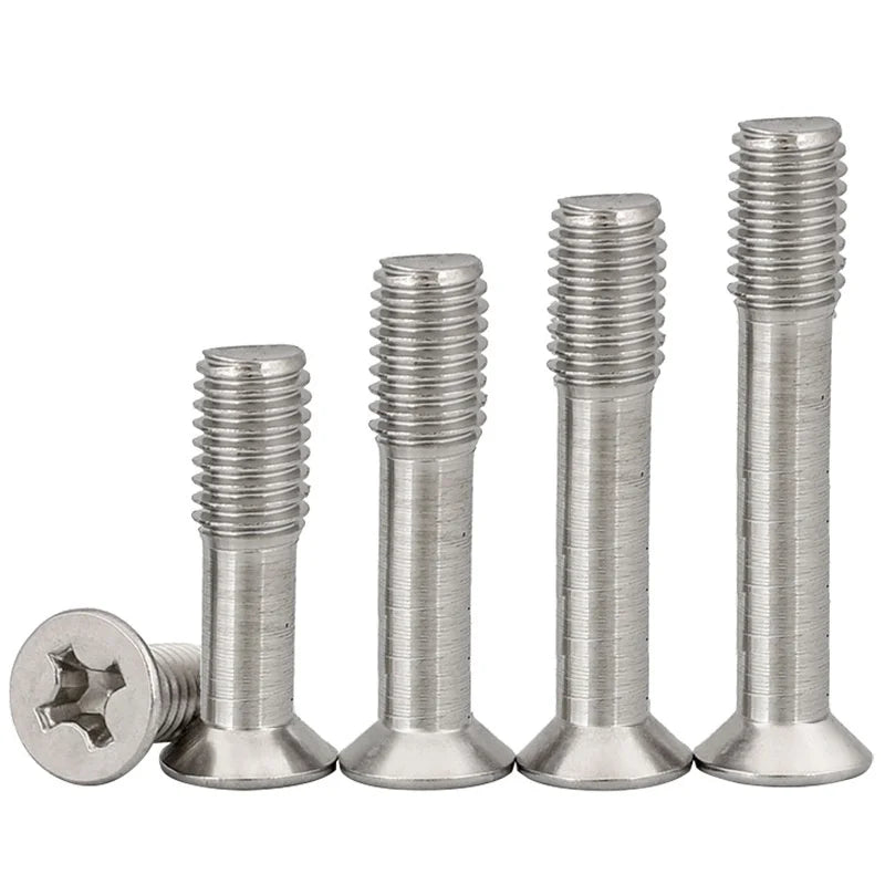 M3M4M5M6*8X10 Non-Removable Bolt with Countersunk Head U Flat Head Stainless Steel 304 Loose Screw 10mm Length