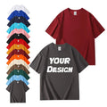 Wholesale 100% Cotton Designer T-Shirt Custom Men's Blank T-Shirt Manufactured Men's Tee Plain Knitted T-Shirt
