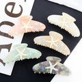 SAIYII New Style Girls Accessories Large Size Starfish Design Hair Claws Acetate Material Hair Claws