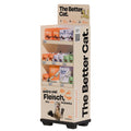 Free Custom Flat Pack POS Display Racks Supermarket Corrugated Shelf Rack for Cat Food Can Quality Display Supplies