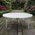 Wholesale HDPE Granite Foldable Dining Table for Indoor Wedding Banquets Outdoor Courtyard Parties Hotels Parks