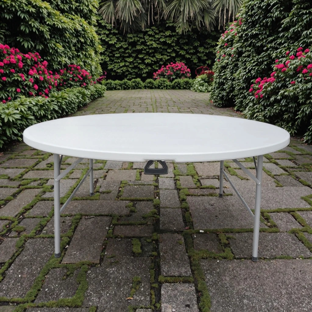 Wholesale HDPE Granite Foldable Dining Table for Indoor Wedding Banquets Outdoor Courtyard Parties Hotels Parks
