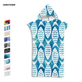 2022 New Adults Hoodie Towel Beach Surf Poncho Super Absorbent Wet Suit Changing Towel with Hood for Changing Cloth
