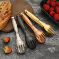 Hotel OEM Custom Logo Durable Metal Tongs 8 Inch Bread Clip 304 Stainless Steel Silver Food Clip Kitchen BBQ Tongs