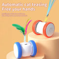 Factory Direct Eco-Friendly Intelligent Cat Toy Car Modern Plastic Material Pet Toy Real Animal Feather Bell No Tracking Playing