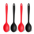 Nonstick Square Silicone Heat Resistant Dishwasher Safe Kitchen Utensils Serving and Stirring Spoons for Cooking and Mixing